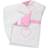New Classic Toys 10746 Baby Bedding Set, Toddlers First Doll Pram for One Year Old, Pink/White