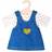 Heless Doll Dress with Golden T-Shirt, 35-45 cm