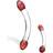 Gläs Red Head Double Glass Dildo Glas 62869