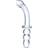 Gläs Ribbed G-Spot Glass Dildo Glas