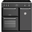 Stoves S900EIBK Black, Anthracite, Grey