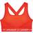 Under Armour Mid Crossback Sports Bra - Phoenix Fire/White