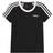 Adidas Girl's 3-Stripes T-shirt - Black/White