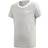 adidas Girl's 3-Stripes T-shirt - Grey/White