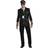 Amscan Dress Up 846925-55 Captain Wingman Dress Up, Black, Men: Medium