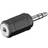 Goobay 3.5 mm - 2.5 mm Adapter M-F