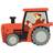 Tender Leaf junior traktor 8 cm trä röd