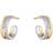 Georg Jensen Fusion Small Earrings - Rose Gold/White Gold/Diamonds