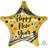 Amscan 4206701 Standard Foil Balloon Happy New Year Star Helium Balloon Party Decoration New Year