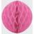 PartyDeco Pink Honeycomb 20 cm Rund