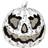 BigBuy Carnival Hvidt Og Sort Græskar, Dekoration Halloween White