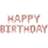 PartyDeco Text & Theme Balloons Happy Birthday Rosegold