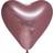 Globos Ballon Hjerte Mirror Rosegold
