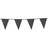 Globos Flaggirlang Svart Glitter 600 cm