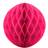 PartyDeco Mørk pink Honeycomb 30 cm Rund