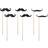 PartyDeco Fotosticks -Moustache