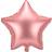 PartyDeco Foil Ballons Star 48cm Rose Gold