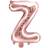 PartyDeco Foil Balloon Letter "Z" Rose Gold Birthday Wedding Anniversary Foil Balloon Letter "Z" Rose Gold Size Approx. 35 cm Engagement New Year's Eve Foil Balloon Decoration