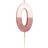 Talking Tables Rose Gold Glitter Number 0 Birthday Candle Tårtdekoration