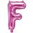 Vegaoo Aluminium bogstav ballon lilla 35 cm