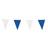 Globos Flagbanner Blå-Hvid