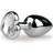 Easytoys Metal Butt Plug With Heart Crystal