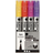 Creativ Company Glas- och porslinstusch Gul,lila,orange,rosa 4 st