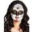 Vegaoo Boland Miss Dia De Los Muertos Adult Mask, White, One Size, 97521