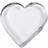 Creativ Company Hjerte glas 9x9 cm