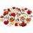 Creativ Company Deco Rhinestones 252 st Hjärtan Bärnstens Mix