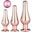 Dream Toys Pleasure Plug Set Rose Gold