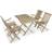 vidaXL 44686 Patio Dining Set, 1 Table incl. 4 Chairs