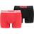 Puma Placed Logo Boxers 2-pack - Red/Black