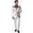 OppoSuits Shiny Silver Kostym