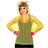Wicked Costumes Net bluse i NEON farve Neon Gul OZ