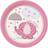 Umbrellaphants Paptallerkner Pink