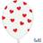 PartyDeco Hvide Balloner, Hjerter