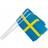 Create Papirflag, str. 20x25 cm, Sverige, 10stk
