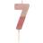 Talking Tables Rose Gold Glitter Number 7 Candle Tårtdekoration