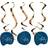 Folat Swirls Happy Birthday True Blue