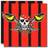 Folat servetter Red Pirate 25 x 25 cm papper rött 20 bitar