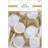 Amscan Metallic guld & hvide rosenblade 300 stk