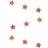 PartyDeco Rosagold Stjerne Guirlande
