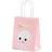PartyDeco Boo gavepose lys pink