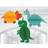 Amscan Honeycomb dinosaur sæt 2. sortering