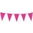 Globos Vimpel Flagguirlande Hot Pink