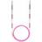 Knitpro SmartStix Rundpinde Aluminium 100cm Pink 2,50mm