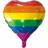 Globos Pride Regnbue Hjerteballon