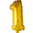 Globos Guld folieballon som tallet 1