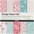 Creativ Company Designpapir i blok, ark 15,2x15,2 cm, 120 g, mintgrøn, rosa, 50ark